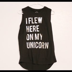 Unicorn muscle tank top